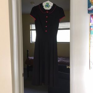 Polka Dot Stop Staring Doll Swing Dress